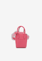 Mini Lindy 20 in Rose Azalee Clemence Leather with Palladium Hardware
