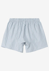 Carhartt Wip Logo Patch Stripe Boxer Shorts Light Blue I032355CO/S_CARH-30OXX