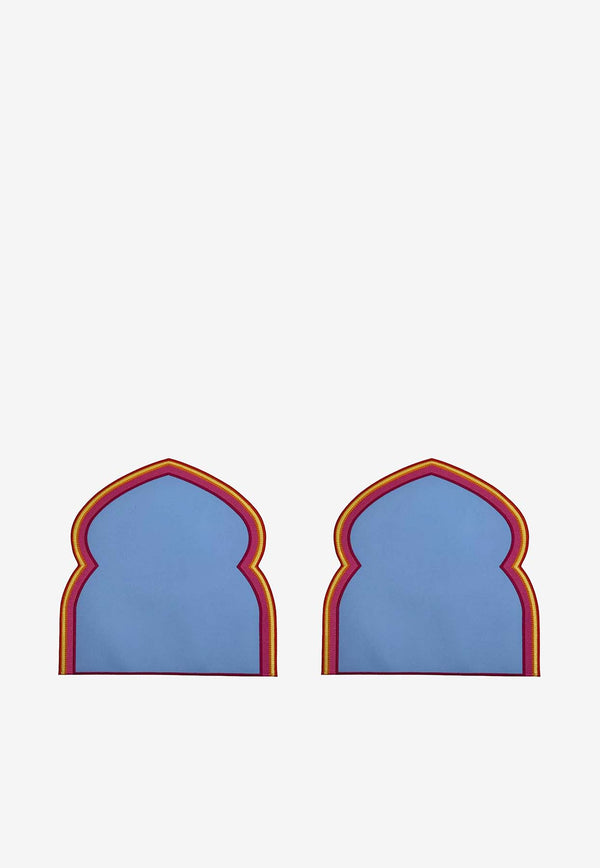 Stitch Majestic Arch-Shaped Placemat Set - Set of 2 Multicolor ALM007PP