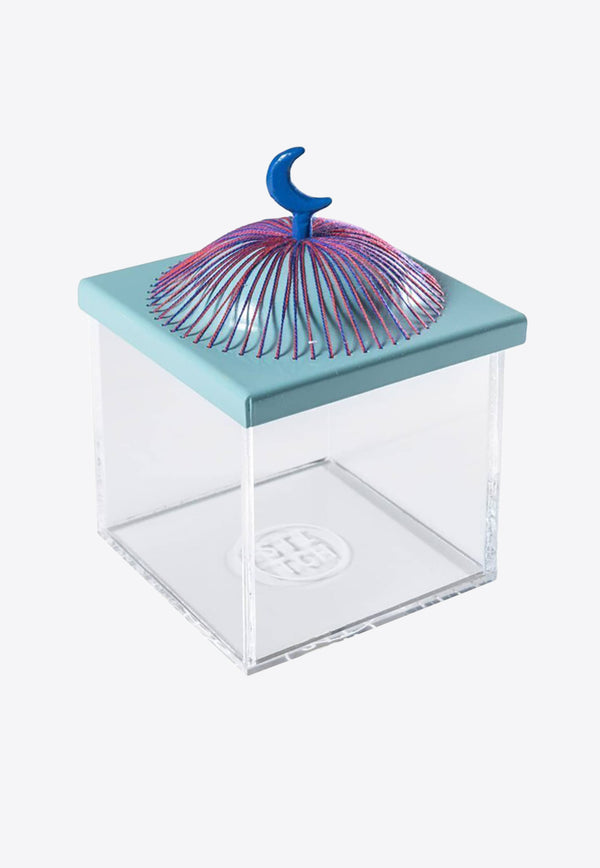 Small Acrylic Dome Box Turquoise