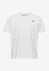 JW Anderson Anchor Logo Embroidery T-shirt White JT0257PG1510001_WHITE