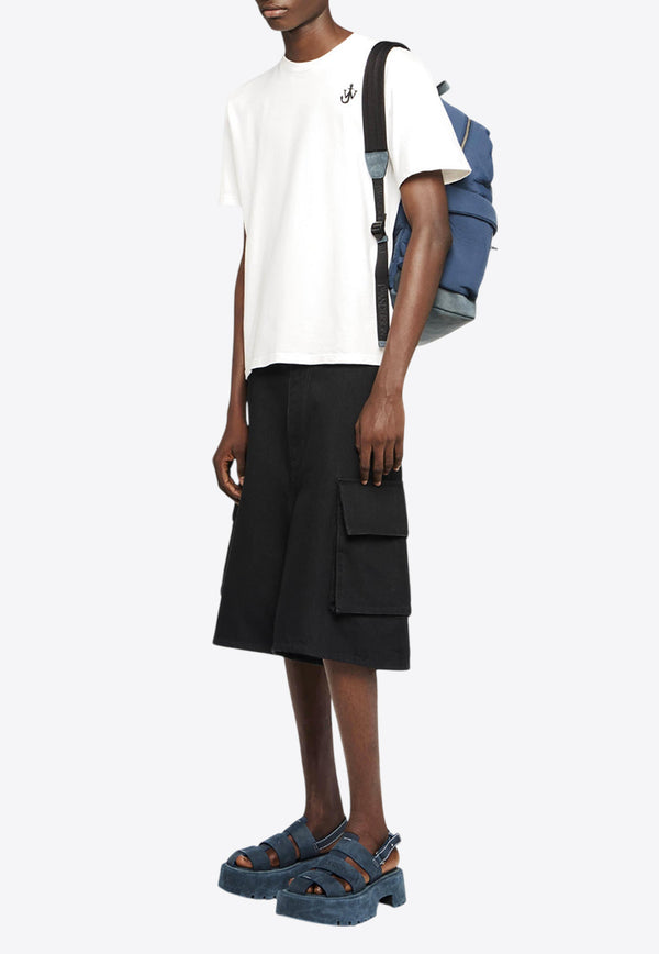 JW Anderson Anchor Logo Embroidery T-shirt White JT0257PG1510001_WHITE