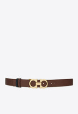 Ferragamo Gancini Reversible Leather Belt Brown 23A565 DONNA H 25 764024 COCOA BROWN