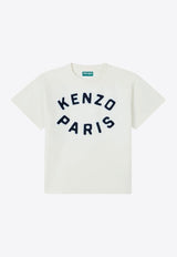 Kenzo Kids Boys Logo Embroidered T-shirt K61163/117_OFF-WHITE