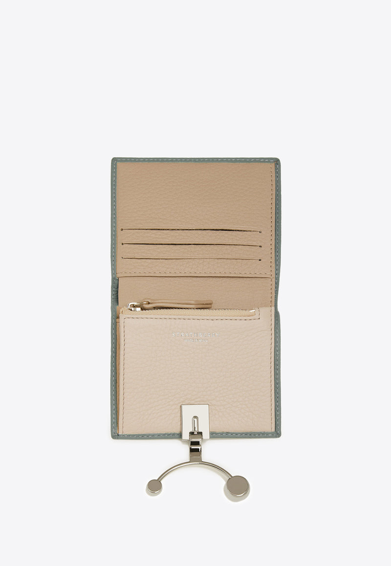 Strathberry Crescent Leather Bi-Fold Wallet Blue 20251-125-562-360_MULTI COLO