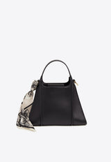 Strathberry Arkshell Leather Top Handle Bag Black 20251-100-461-100_BLACK