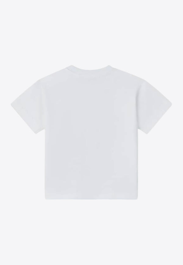 Kenzo Kids Baby Boys Elephant Print T-shirt White K60953/10P_WHITE