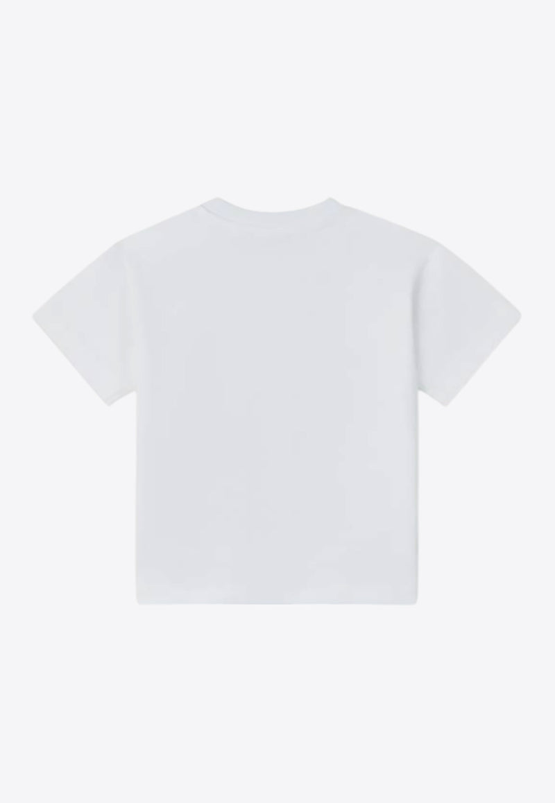 Kenzo Kids Baby Boys Elephant Print T-shirt White K60953/10P_WHITE