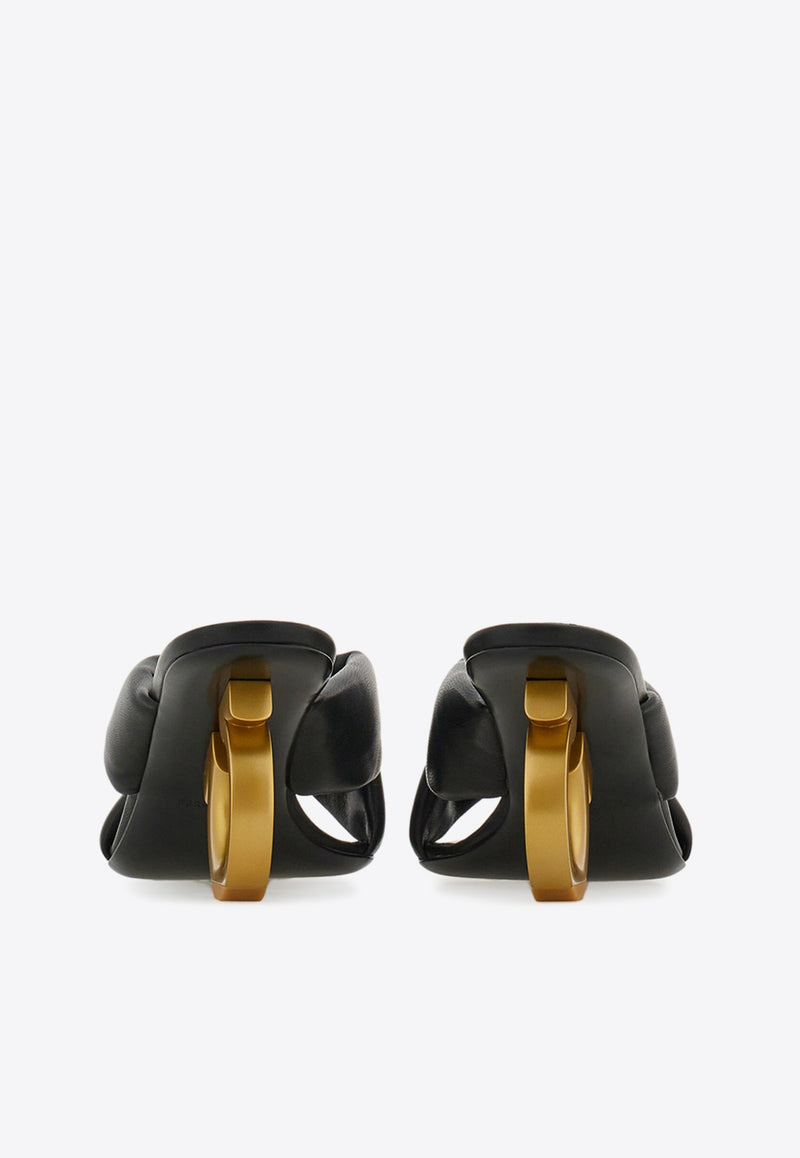 Ferragamo Zilda 70 Gancini Leather Sandals 01J962 ZILDA 70 782451 NERO Black