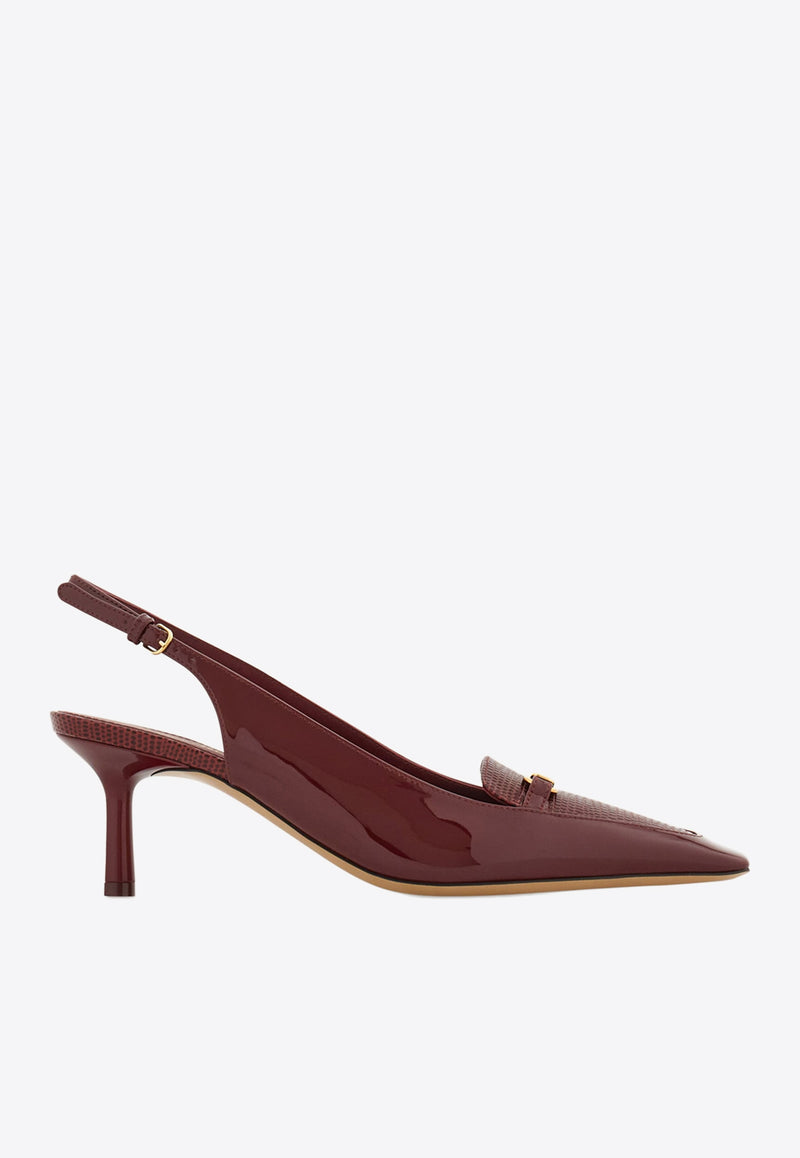 Ferragamo Dilli 55 Slingback Pumps 01J471 DILLI 55 781734 BORGOGNA Bordeaux