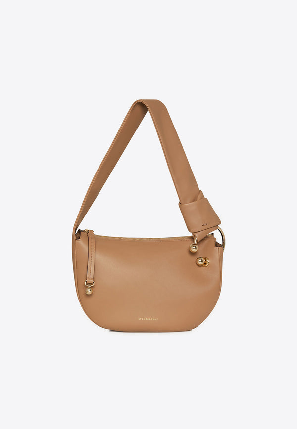 Strathberry Halo Leather Shoulder Bag Caramel 20251-926-411-440_CARAMEL
