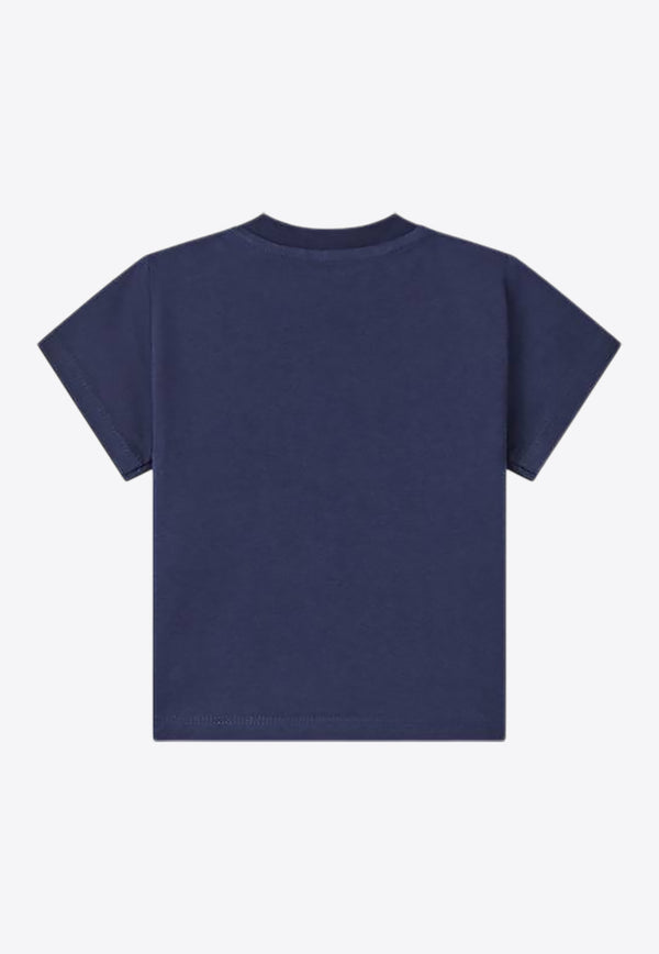 Kenzo Kids Boys Lucky Tiger Print T-shirts Navy K60971/848_NAVY