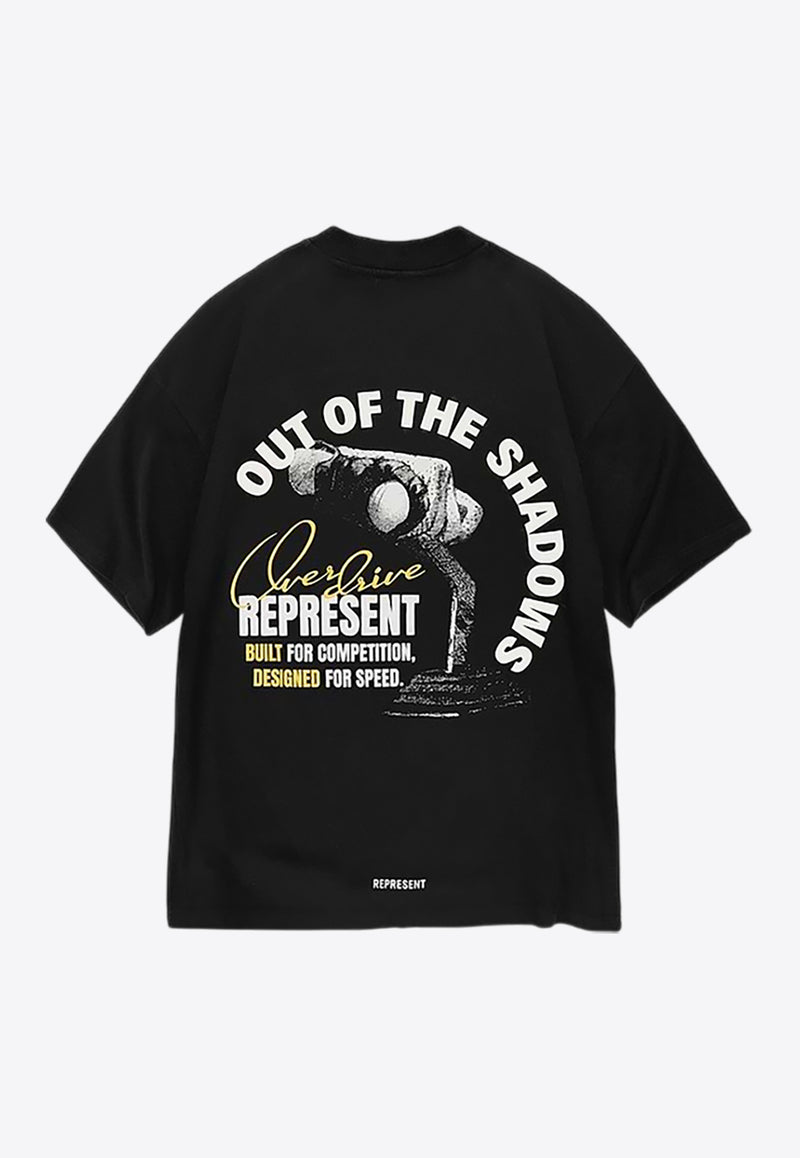 Represent Out of The Shadows Printed T-shirt Black MLM41058-04_BLACK