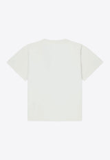 Kenzo Kids Boys Logo Embroidered T-shirt K61163/117_OFF-WHITE