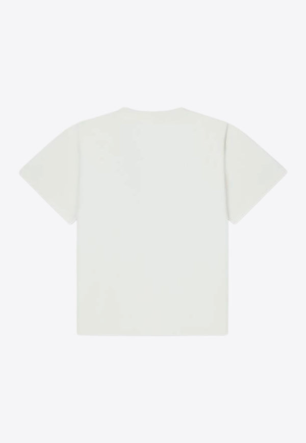 Kenzo Kids Boys Logo Embroidered T-shirt K61163/117_OFF-WHITE