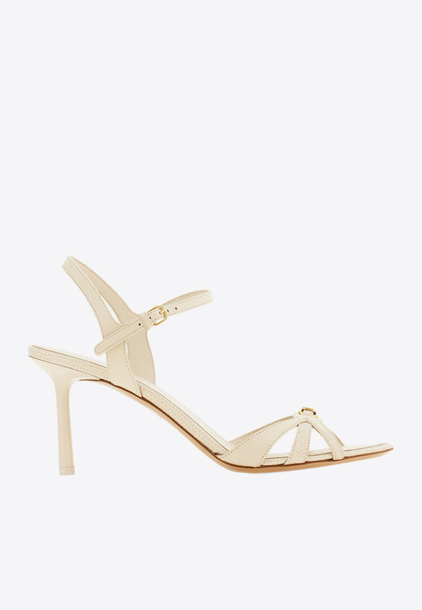 Ferragamo Dasy 70 Leather Sandals 01J559 DASY 70 779354 MASCARPONE Beige