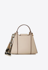 Strathberry Arkshell Leather Top Handle Bag Off-white 20251-100-461-961_OFF-WHITE