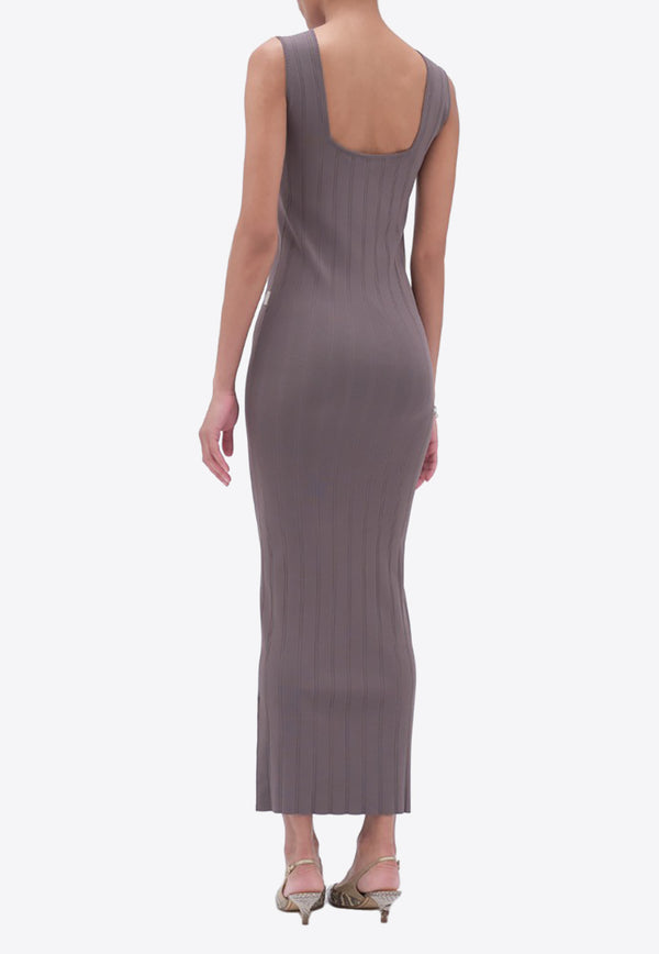REMAIN Sleeveless Ribbed Maxi Dress 5023112002_GREY