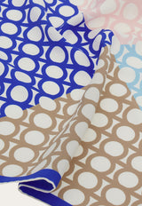 Ferragamo Dégradé Gancini Silk Scarf Multicolor 320996 PO GANPIATTO 783662 PASTEL