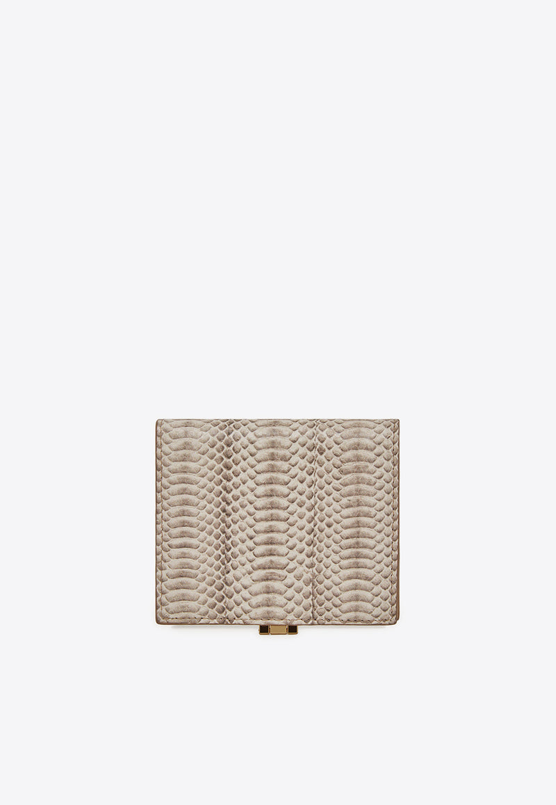 Strathberry Melville Street Wallet in Snake Print Leather Beige 20251-575-219-975_ANIMAL PRI