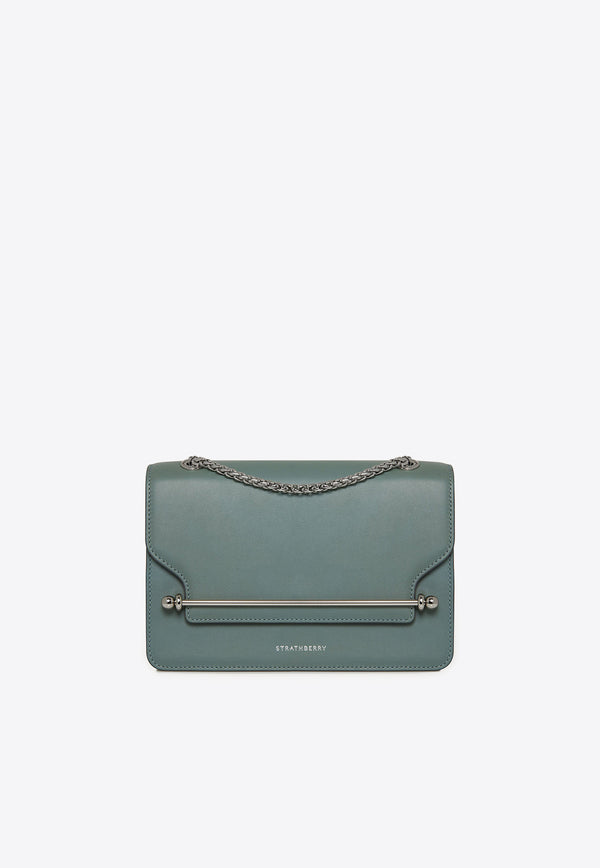 Strathberry East/West Leather Crossbody Bag Blue 20251-100-500-349_BLUE