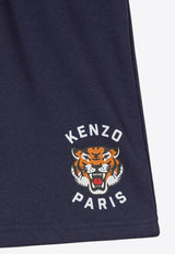 Kenzo Kids Boys Tiger Print Bermuda Shorts Navy K61122/848_NAVY
