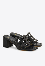 Ferragamo Erne 55 Leather Sandals 01J959 ERNE 55 782527 DOHA NERO Black