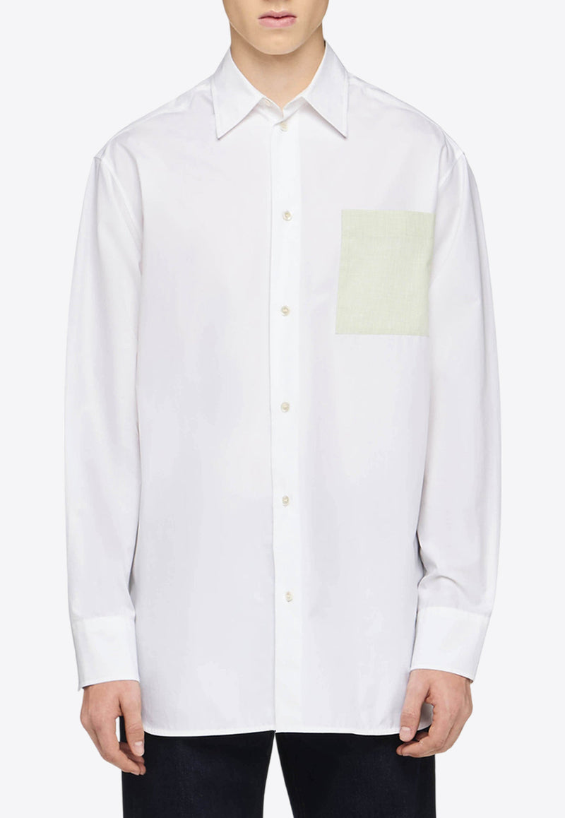 JW Anderson Contrast Patch Pocket Shirt White SH0350PG1090001_WHITE