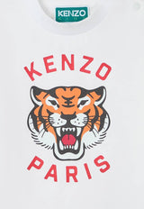 Kenzo Kids Baby Boys Lucky Tiger Print T-shirt White K60977/10P_WHITE