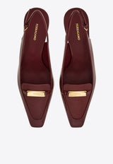 Ferragamo Dilli 55 Slingback Pumps 01J471 DILLI 55 781734 BORGOGNA Bordeaux