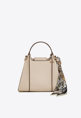 Strathberry Arkshell Leather Top Handle Bag Off-white 20251-100-461-961_OFF-WHITE