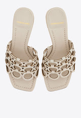 Ferragamo Erne 55 Leather Sandals 01J959 ERNE 55 782526 DOHA PUMICE Cream