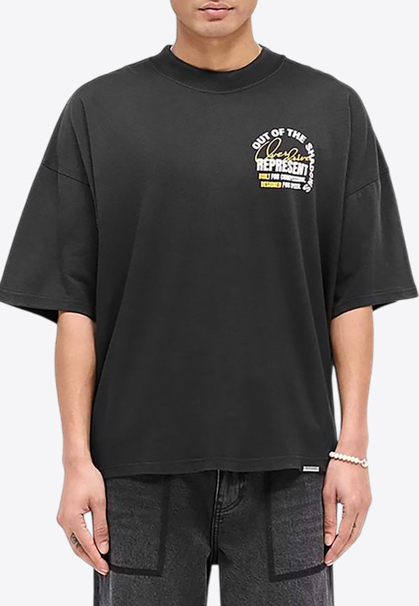 Represent Out of The Shadows Printed T-shirt Black MLM41058-04_BLACK