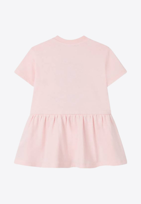 Kenzo Kids Baby Girls Boke Flower Print Dress Pink K60941/45Z_ROSE