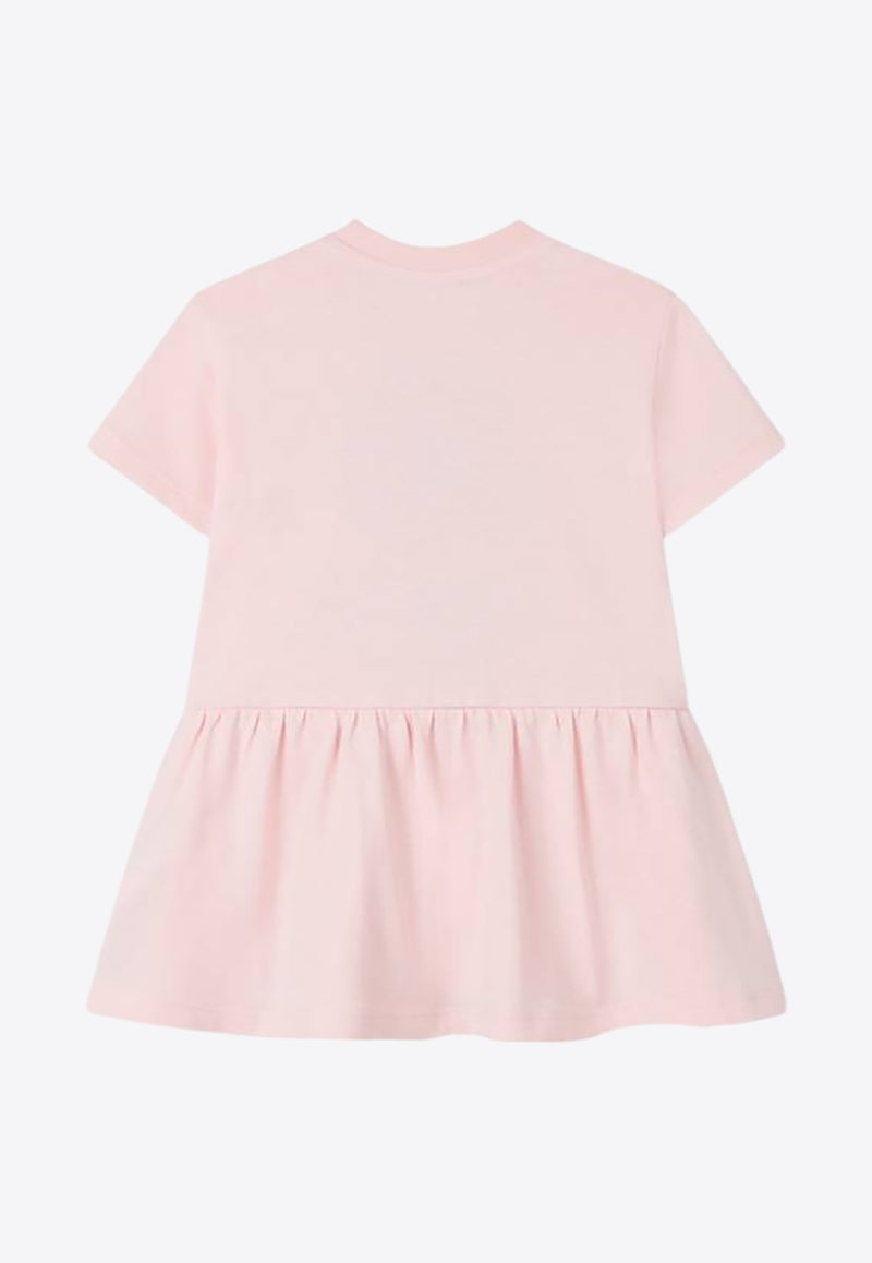 Kenzo Kids Baby Girls Boke Flower Print Dress Pink K60941/45Z_ROSE