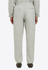 Ferragamo Logo Patch Drawstring Track Pants Gray 144462 P 782963 HAZE