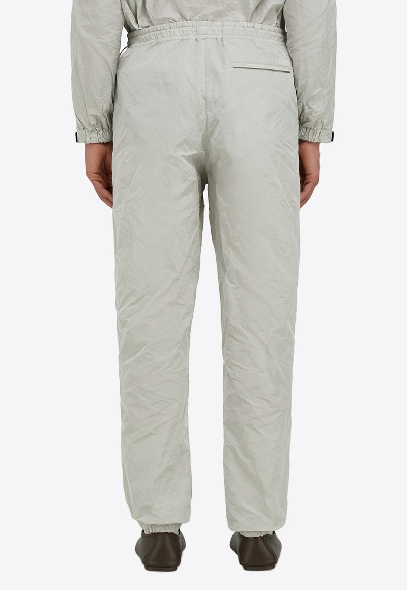 Ferragamo Logo Patch Drawstring Track Pants Gray 144462 P 782963 HAZE