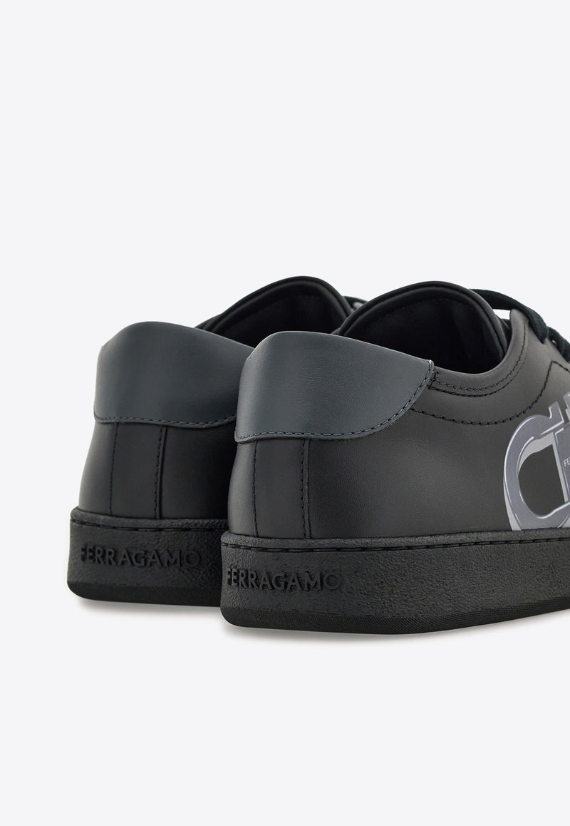 Ferragamo Brandy Low-Top Sneakers 029835 BRANDY1 780989 NERO Black