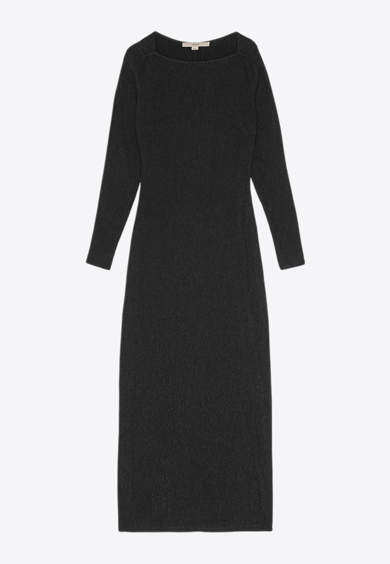 REMAIN Long-Sleeved Maxi Dress 502368100_BLACK