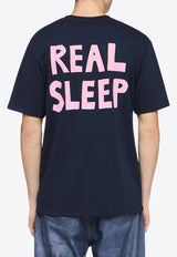 JW Anderson Real Sleep Print JWA T-shirt Navy JT0270PG1510898_NAVY