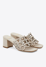 Ferragamo Erne 55 Leather Sandals 01J959 ERNE 55 782526 DOHA PUMICE Cream