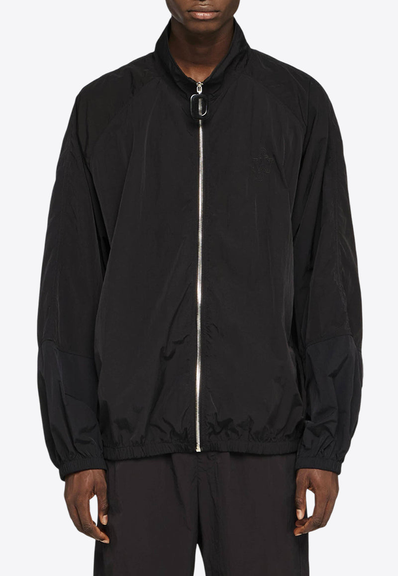 JW Anderson Essential Zip-Up Windbreaker Jacket Black JK0362PG1697999_BLACK