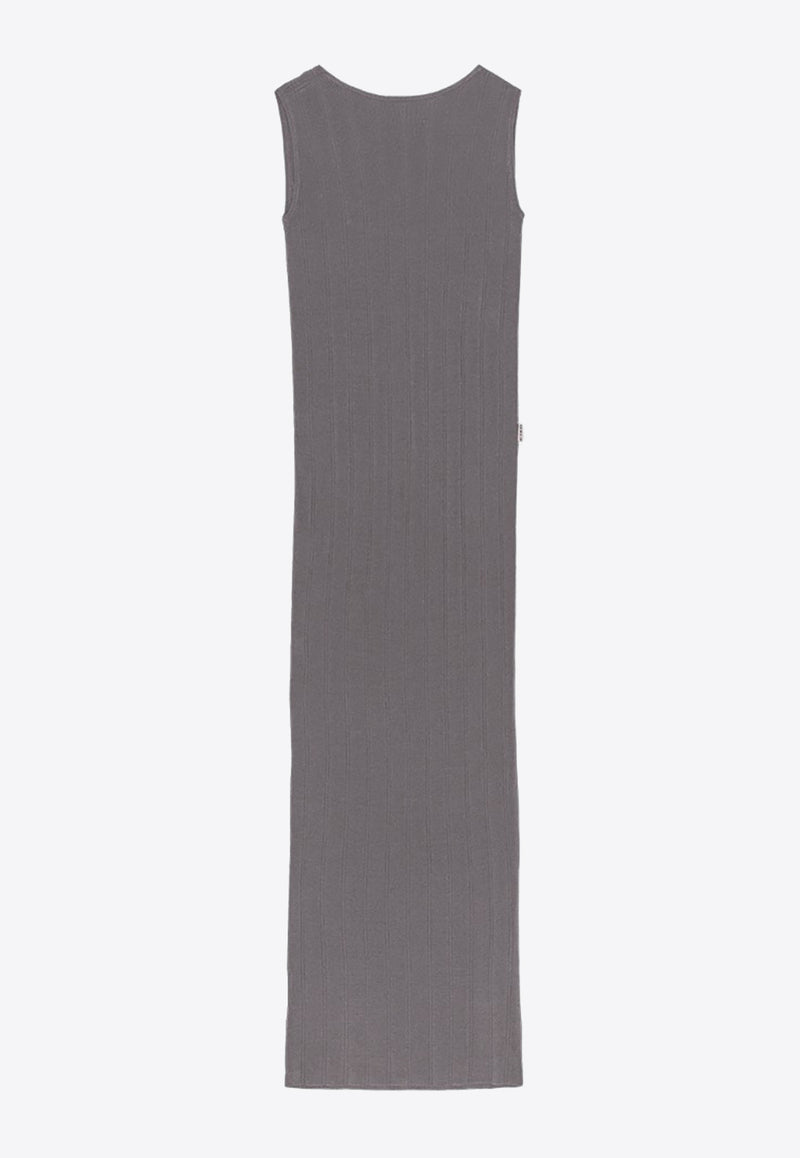 REMAIN Sleeveless Ribbed Maxi Dress 5023112002_GREY