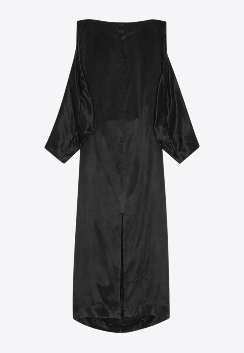 REMAIN Bat Sleeve Maxi Dress 502351100_BLACK