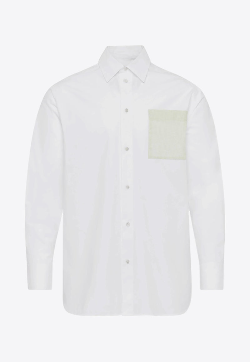 JW Anderson Contrast Patch Pocket Shirt White SH0350PG1090001_WHITE
