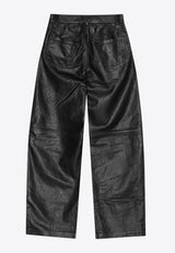 REMAIN Cocoon Leather Pants 502476100_BLACK