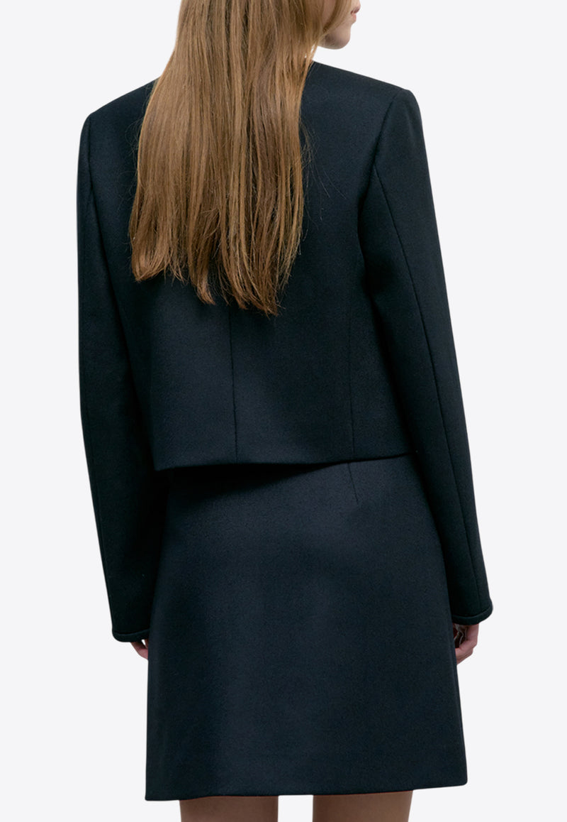 LOW CLASSIC Single-Breasted Jacket Black LW251JK04BK_BLACK