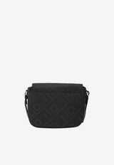 Ferragamo Small Fiamma Leather Messenger Bag Black 241588 FIAMMA 784126 NERO