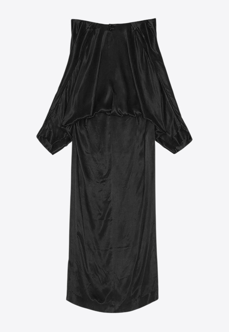 REMAIN Bat Sleeve Maxi Dress 502351100_BLACK