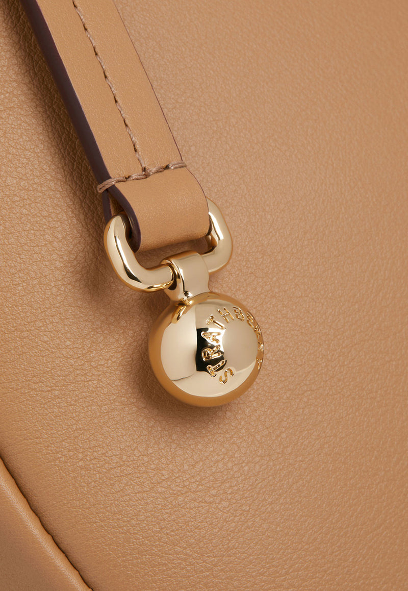 Strathberry Halo Leather Shoulder Bag Caramel 20251-926-411-440_CARAMEL